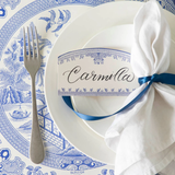 Burleigh Blue Place Card