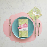 Bright Green Plaid Guest Napkin