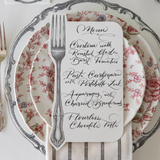 Vintage Fork Table Card