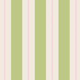 Green & Pink Awning Stripe Cocktail Napkin