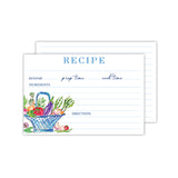 Handpainted Recipe Vegetables in Basket