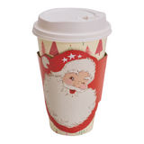 Vintage Santa To Go Cup- 16oz, 8pkg