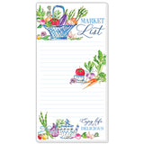 Long Pad-Handpainted Market List with Vegetables in Basket