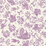 Lilac Regal Peacock Beverage Napkin