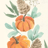 Harvest Pumpkin Wreath Guest Towel