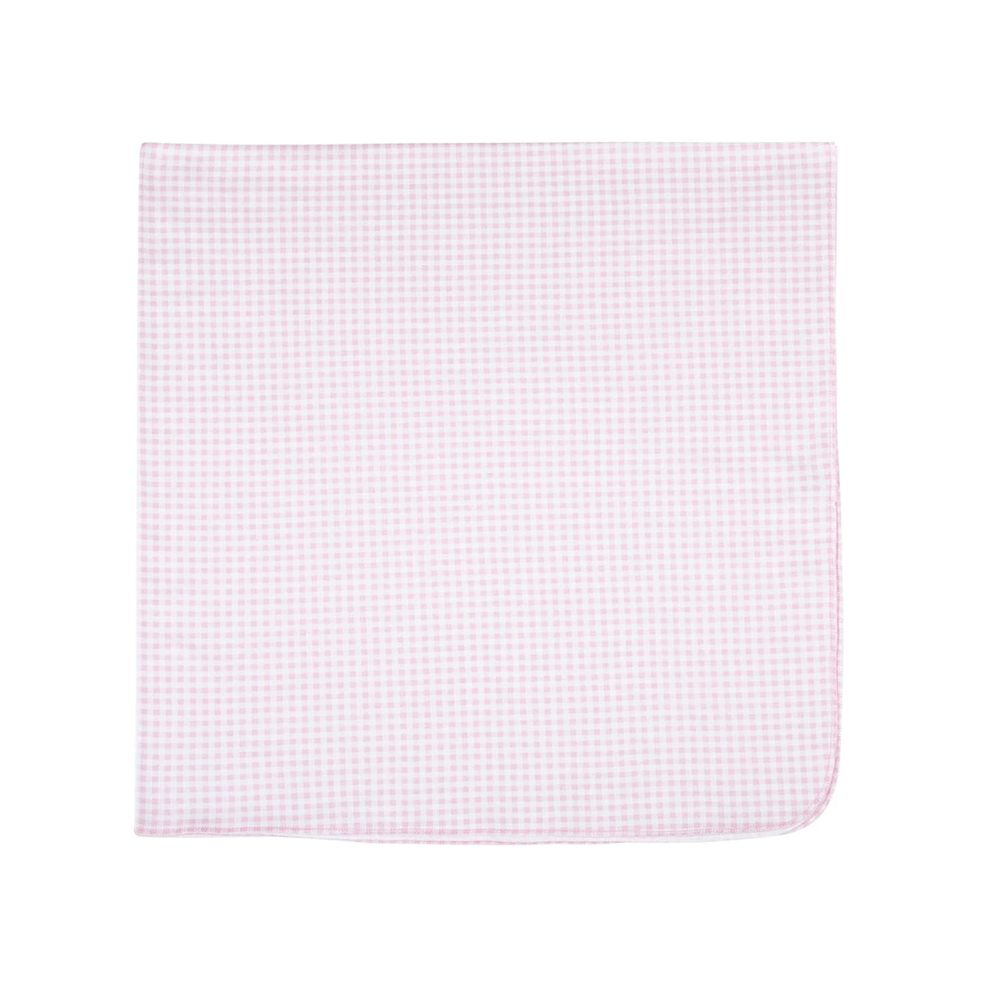 Mini Checks Pink Swaddle Blanket