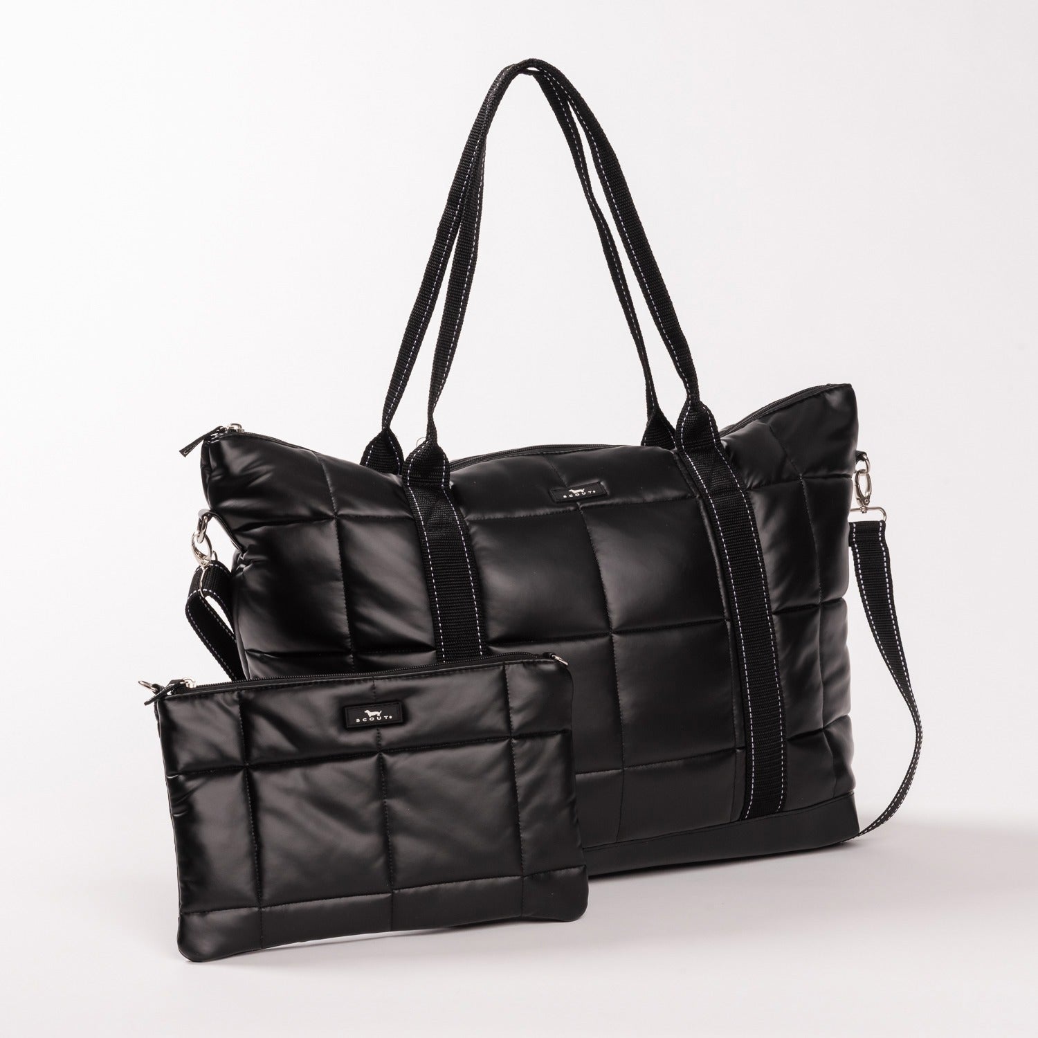 Triple Advisor Travel Bag Black Box Quilted – Hot Pink Brentwood