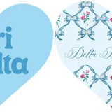 Sorority Acrylic Heart Shaped Coaster