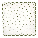 ScallopedPlate-Green Dot