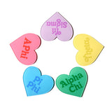 Sorority Acrylic Heart Shaped Coaster