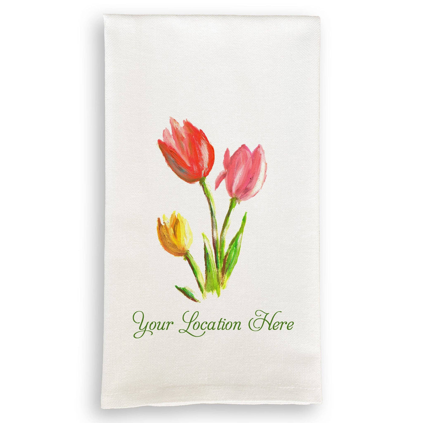 Three Tulips Towel