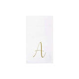 Gold Mono Guest Napkins