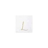 Gold Mono Bev Napkins