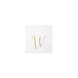 Gold Mono Bev Napkins