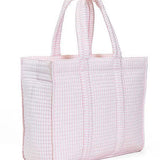 Pimlico Stripe Pink Quilted Mini Go Go Tote