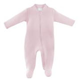 Quilted Collection Pink Zipper Footie