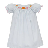 Pumpkin Blue Gingham Knit Bishop