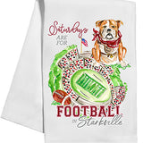 Football in Starkville Kitchen Towel