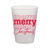 Merry Merry Christmas Frost Flex Cups