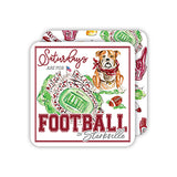 Bulldog Maroon Square Coaster