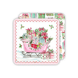 Sleigh Die-Cut Coasters