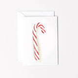 Candy cane mini notecard