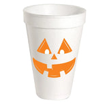 Halloween Jack O Lantern Styrofoam Cups
