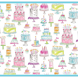 Colorful Birthday Cakes Placemat-Handpainted
