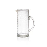 Tuscan Handmade Etched Glass Pitcher