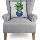 Blue Bird Of Paradise Hook Pillow