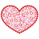 Die Cut Red and Pink Hearts Placemats