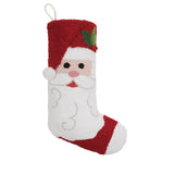Santa Claus with Pom Stocking