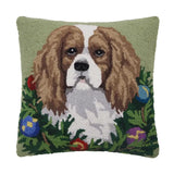Holiday King Cavalier Spaniel Hook Pillow