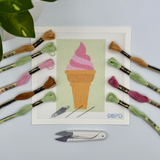 Ice Cream Cone Needlepoint Kit