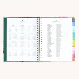 2026-2027 Blush Hydrangea Spiral Weekly Simplified Planner -