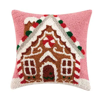 Gingerbread House Hook Pillow
