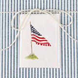 American flag mini notecard