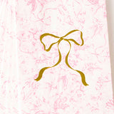 Pink Bow Toile Paper Guest Napkin