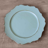 Cartouche Charger   Antique Sky   13"