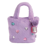 Glitzy Faux Fur Purse