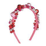 Pink & Red Jingle Bell Headband