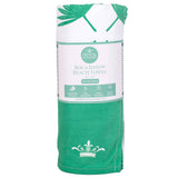 Boca Raton Beach Towel Emerald/White