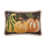 Harvest Brown Pumpkin Trio Pillow