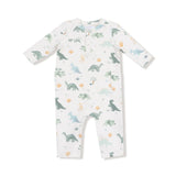 Soft Dinos French Terry Green Uni Romper