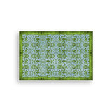 Blue & Green Chinoiserie Vinyl Floor Mat