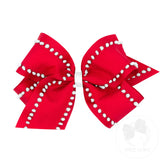 King Pom-Pom Edge Bow