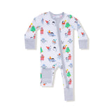 Holiday Penguins 2 Way Zipper Romper