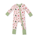Christmas Dogs Pink Convertible Romper