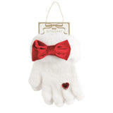 Bow Christmas Glitzy Gloves