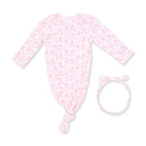 Ballet Shoes Ribbon Stripe - Knotted Gown and Knot Headband
